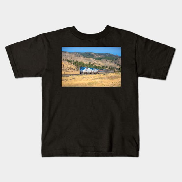 Amtrak's California Zephyr Kids T-Shirt by Bonita Vista Photography